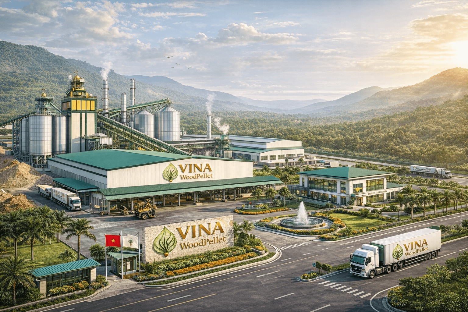 VINA WoodPellet order processing workflow